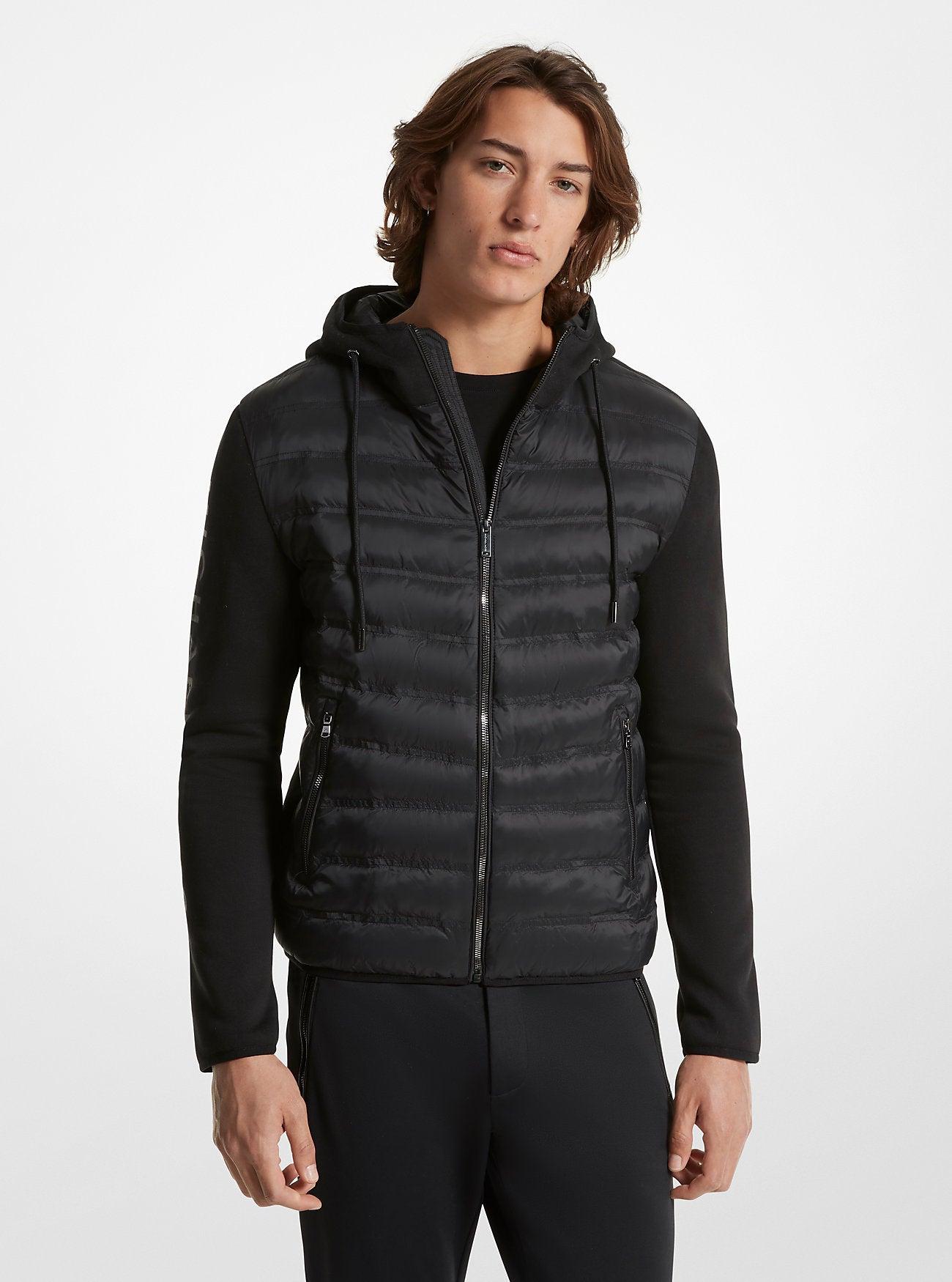 Galway Quilted Mixed-Media Jacket by MICHAEL KORS OUTLET