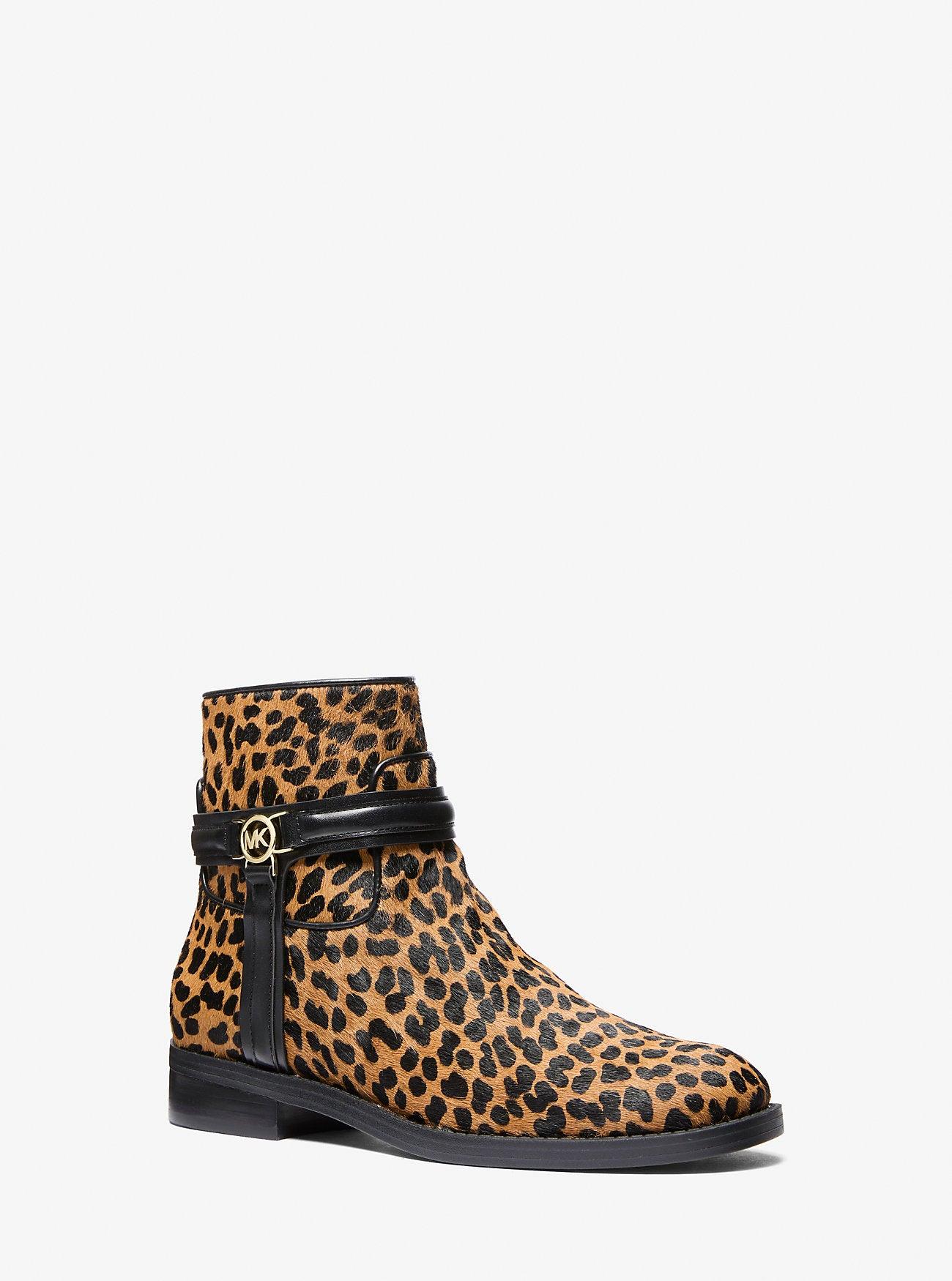 Mindy Leopard Print Calf Hair Boot by MICHAEL KORS OUTLET