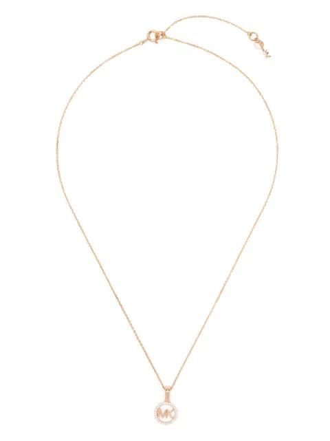 Pavé logo-charm necklace by MICHAEL KORS