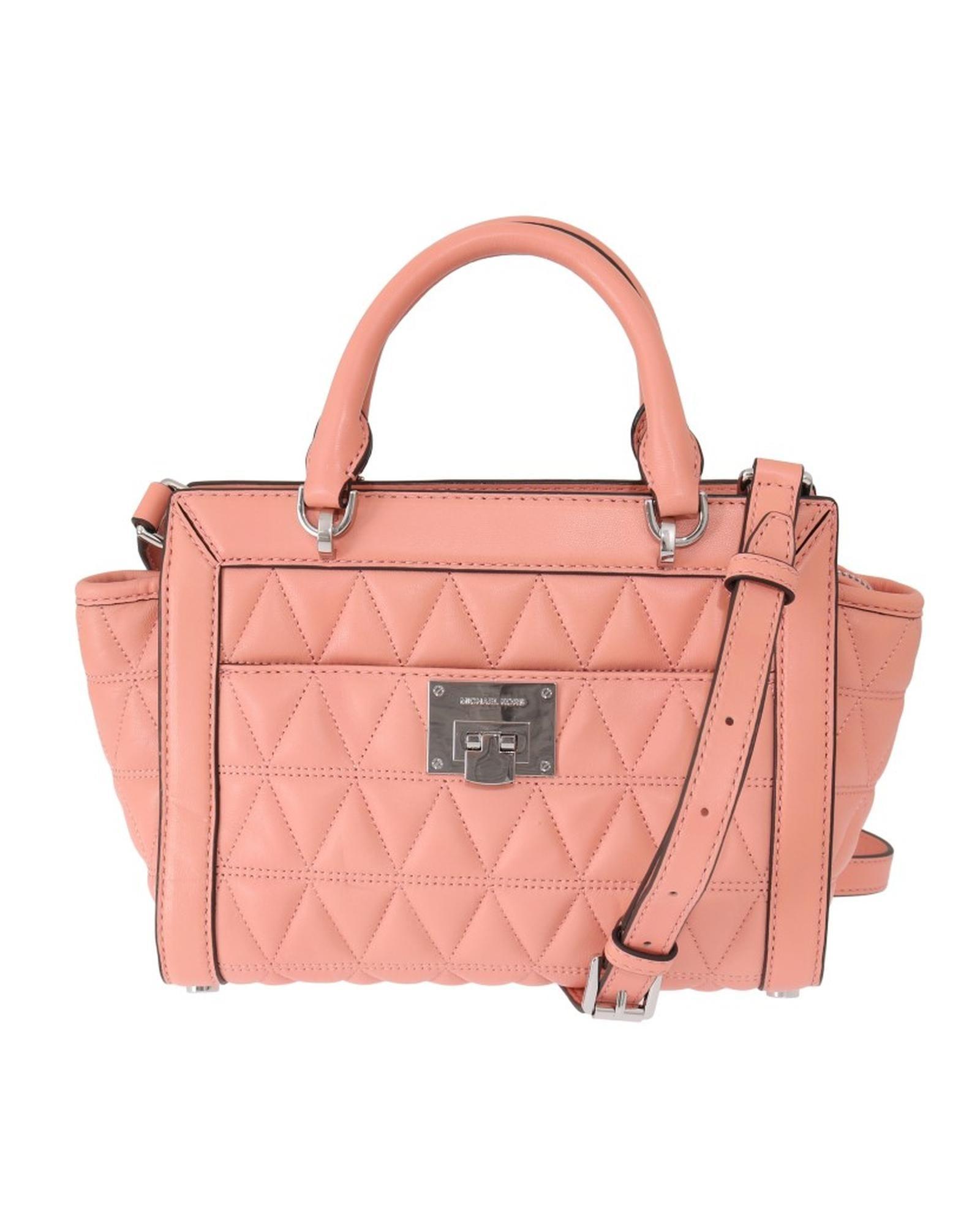 Quilted satchel handbag Model 35T1G7TC1L Women - Pink Crossbody Bags by MICHAEL KORS