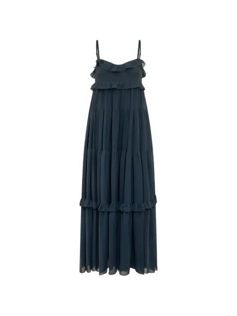 Ruffled Georgette tiered maxi dress by MICHAEL KORS