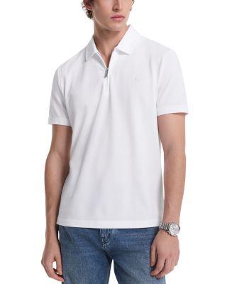 Sleek Pique Zip Polo Shirt by MICHAEL KORS