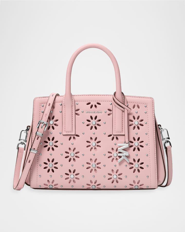 Small Floral Cutout Leather Shoulder Bag by MICHAEL KORS