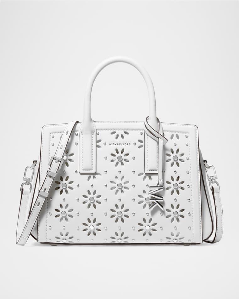 Small Floral Cutout Leather Shoulder Bag by MICHAEL KORS