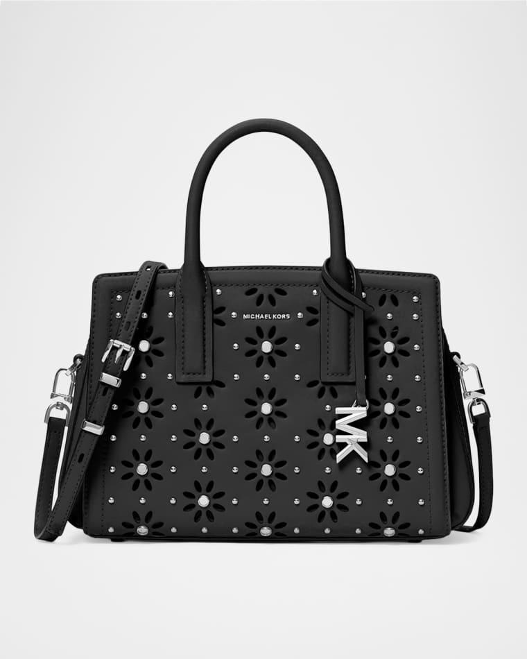 Small Floral Cutout Leather Shoulder Bag by MICHAEL KORS