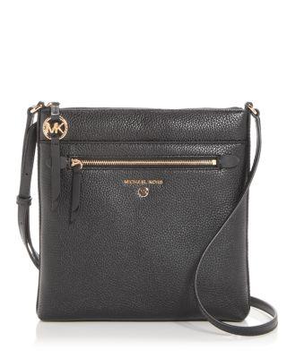 Small Jet Set Charm North South Flat Leather Crossbody by MICHAEL KORS