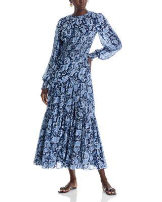 Smock Waist Tiered Maxi Dress by MICHAEL KORS