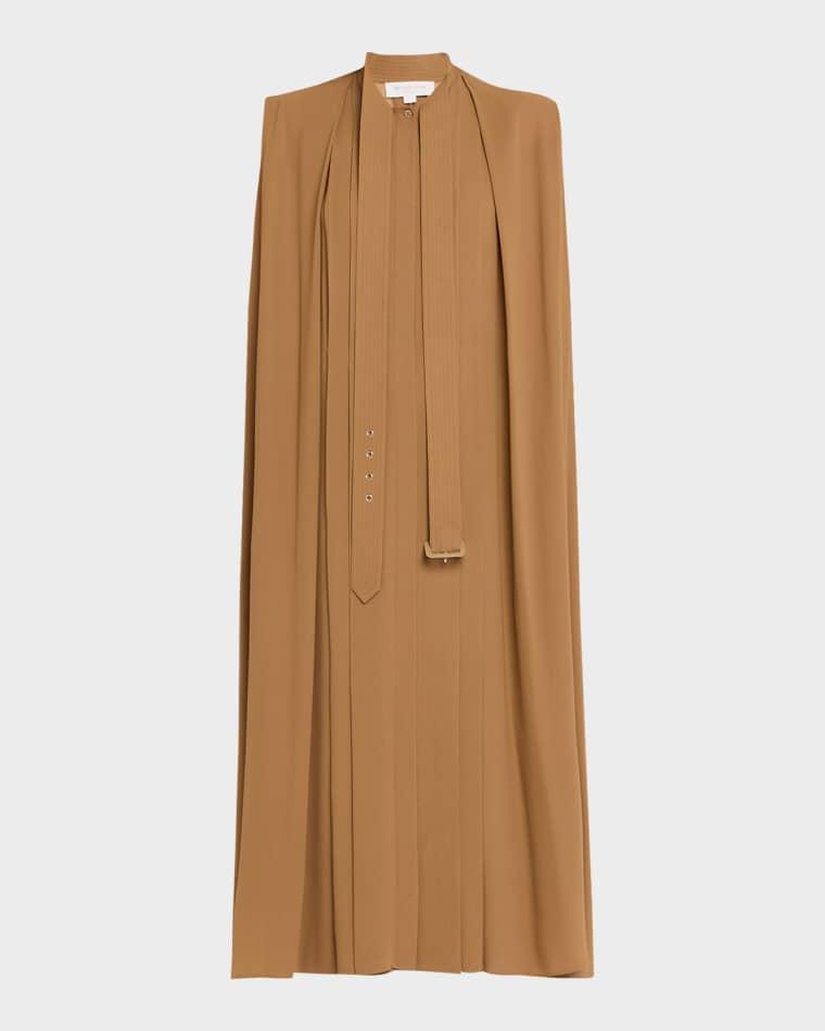 Trench-Tie Georgette Shirtdress by MICHAEL KORS