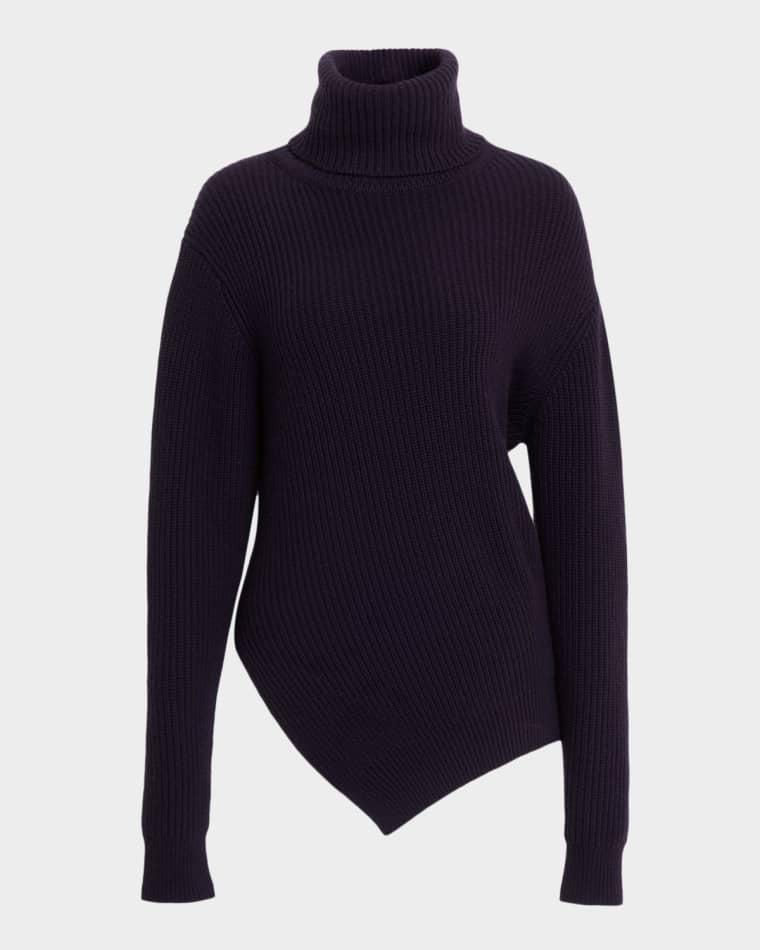 Turtleneck Bias Cashmere Sweater by MICHAEL KORS