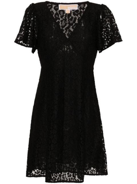 V-neck lace mini dress by MICHAEL KORS