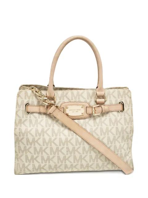 monogram leather tote bag by MICHAEL KORS VINTAGE