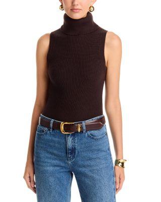 Wool Sleeveless Turtleneck Sweater by MICHAEL KORS