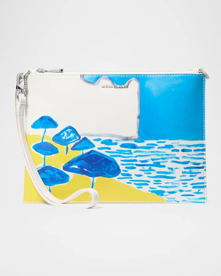 XL Convertible Seaside-Print Wristlet Bag by MICHAEL KORS