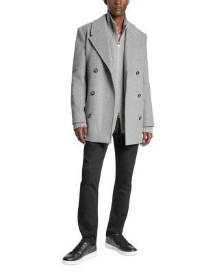 Zip Pocket Peacoat by MICHAEL KORS