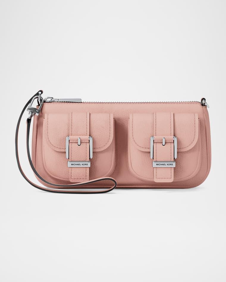 Zoe Small Nubuck Leather Convertible Pochette by MICHAEL KORS