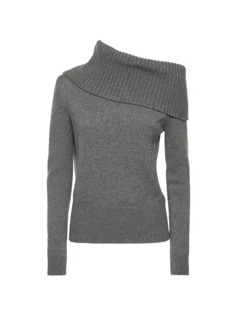 asymmetric one-shoulder cashmere sweater by MICHAEL KORS