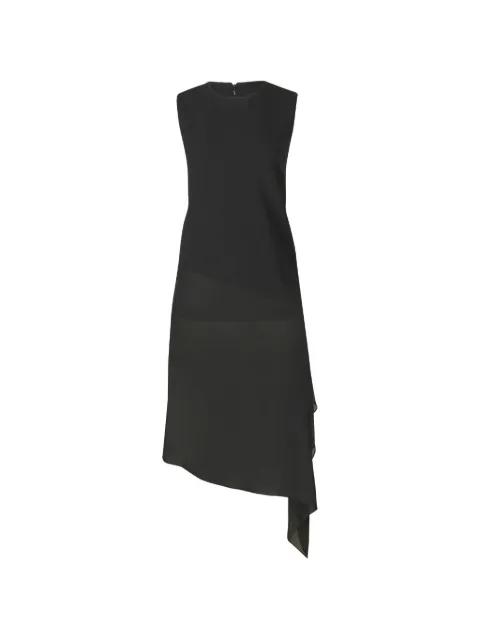asymmetric veiled midi dress by MICHAEL KORS