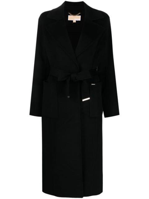 belted double-breasted coat by MICHAEL KORS