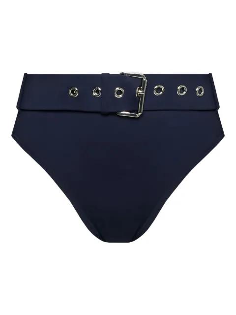 belted-waist eyelet-detail bikini bottom by MICHAEL KORS