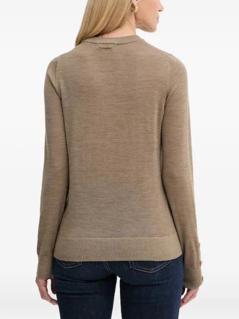 button-cuff wool sweater by MICHAEL KORS
