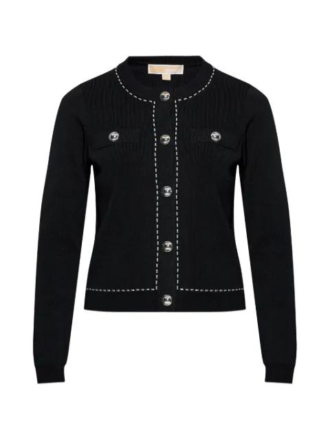 button trim cardigan by MICHAEL KORS