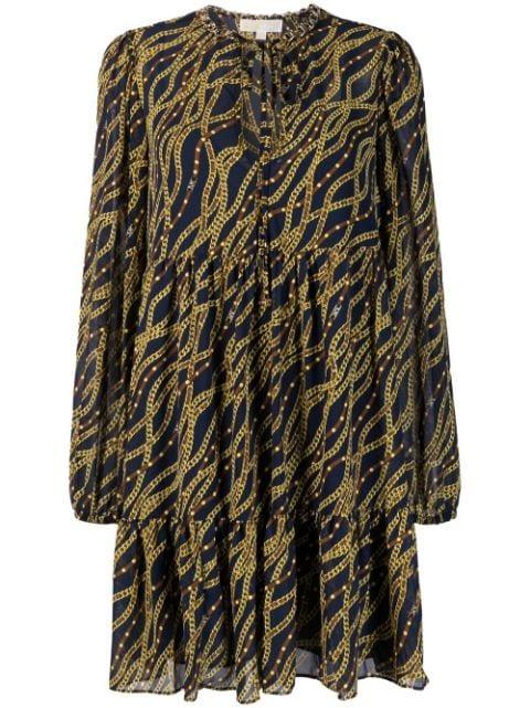 chain-link print dress by MICHAEL KORS