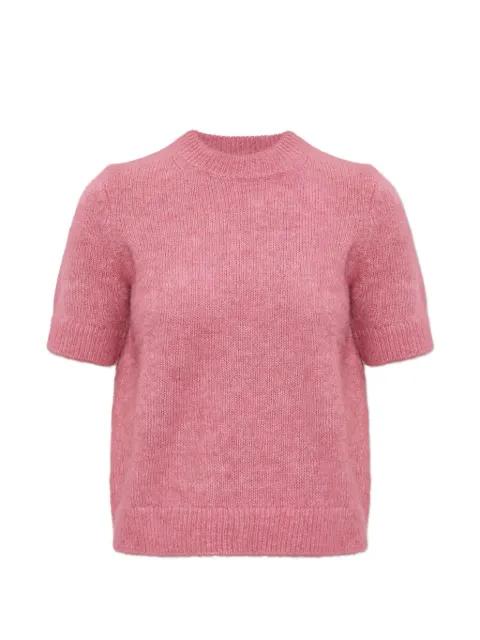 elastic ribbed cuffs knitted top by MICHAEL KORS