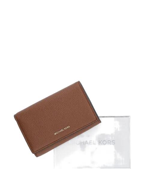embossed leather wallet by MICHAEL KORS