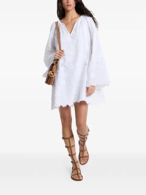 embroidered lace-trimmed mini dress by MICHAEL KORS