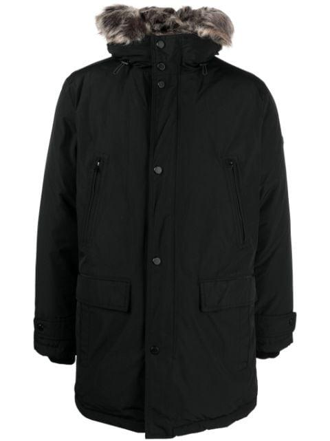 faux fur-trim parka coat by MICHAEL KORS