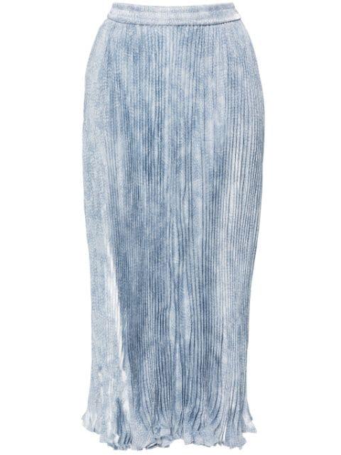 floral-print  pleated midi skirt by MICHAEL KORS