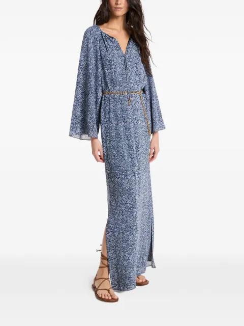 floral-print v-neck kaftan by MICHAEL KORS