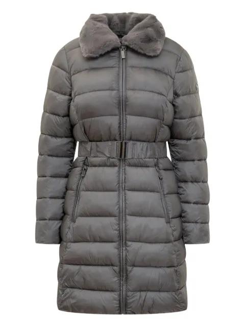 fur trim longline jacket by MICHAEL KORS