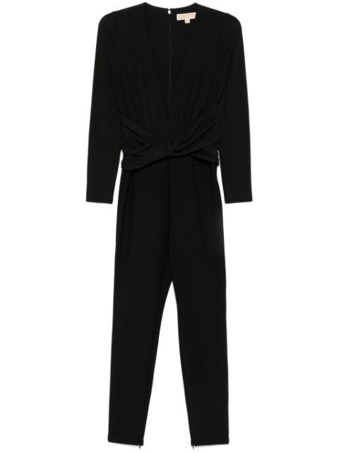 gathered jersey jumpsuit by MICHAEL KORS