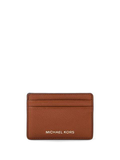 grained-leather card holder by MICHAEL KORS