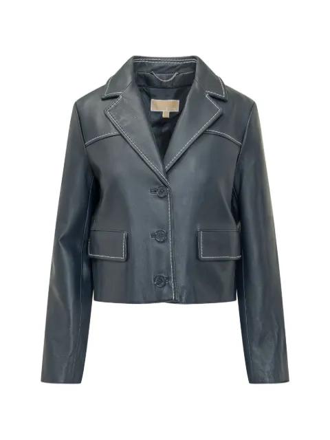 heavy leather blazer by MICHAEL KORS