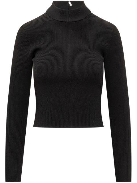 high-neck ribbed-knit jumper by MICHAEL KORS