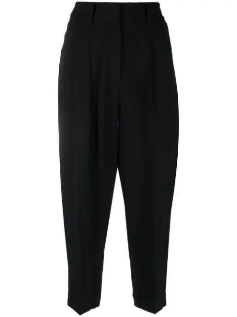 high-waisted cropped trousers by MICHAEL KORS