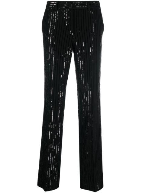 high-waisted sequin trousers by MICHAEL KORS