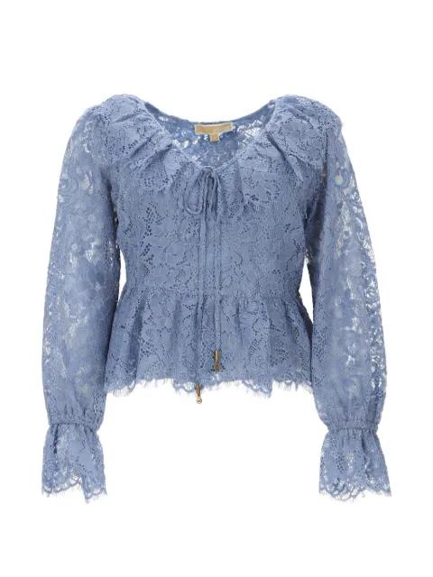 lace ruffled top by MICHAEL KORS