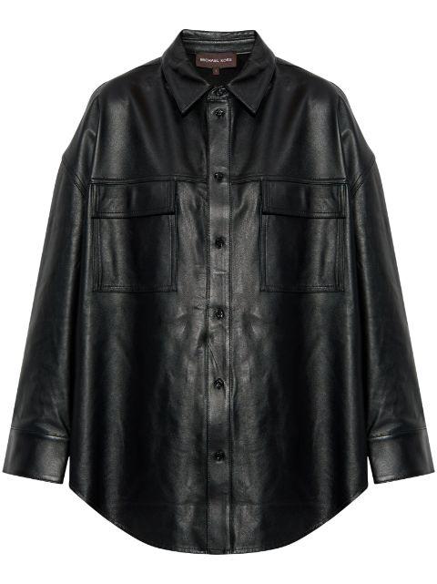 lambskin shirt by MICHAEL KORS
