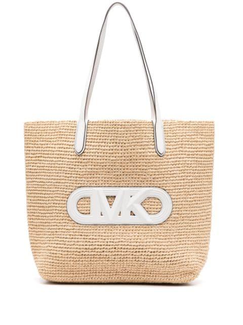 large Eliza interwoven tote bag by MICHAEL KORS