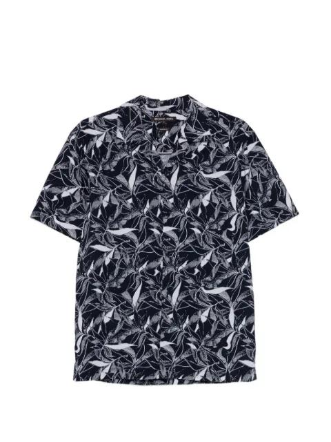 leaf-print short-sleeve shirt by MICHAEL KORS