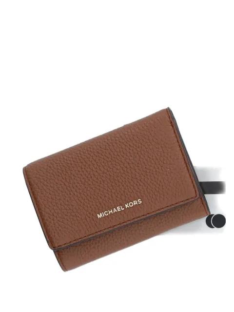 leather zip-top wallet by MICHAEL KORS