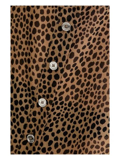 leopard-print button blouse by MICHAEL KORS