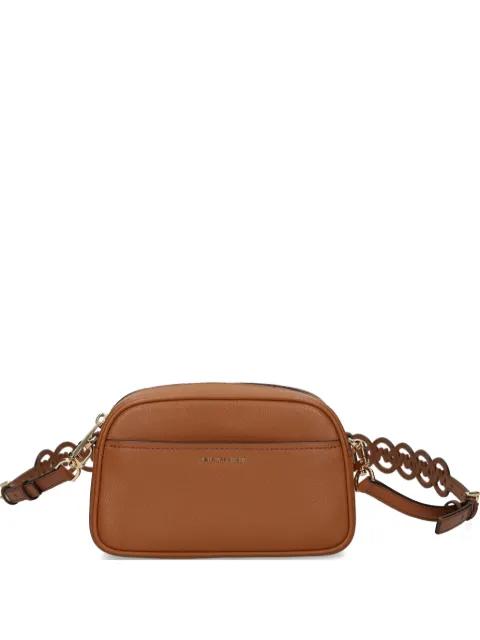 logo-cutout leather shoulder bag by MICHAEL KORS