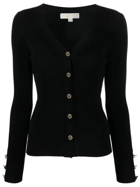 logo-debossed button-front cardigan by MICHAEL KORS