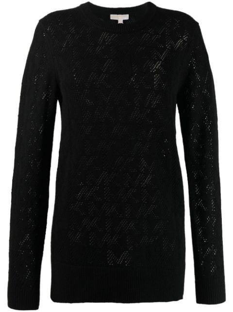 logo-knit long-sleeve jumper by MICHAEL KORS