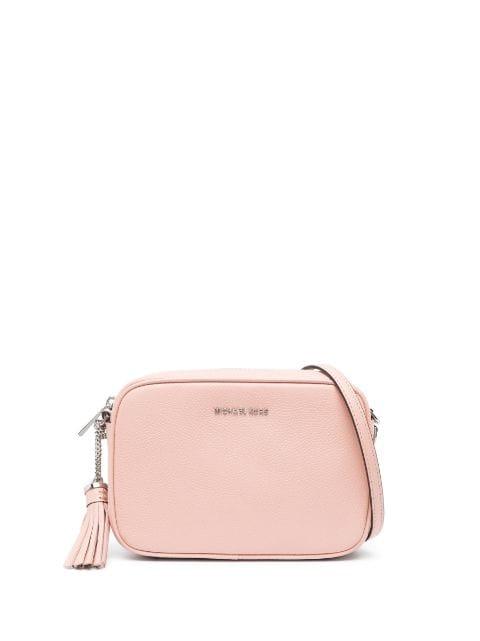 logo-lettering leather crossbody bag by MICHAEL KORS