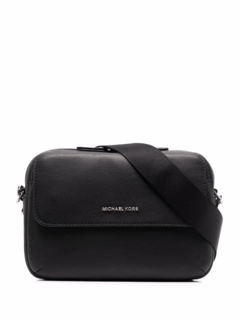logo-plaque leather shoudler bag by MICHAEL KORS